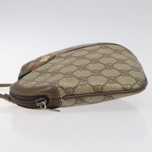 GUCCI GG Supreme Web Sherry Line Shoulder Bag Pvc Beige 904 02 047 - Picture 5 of 16